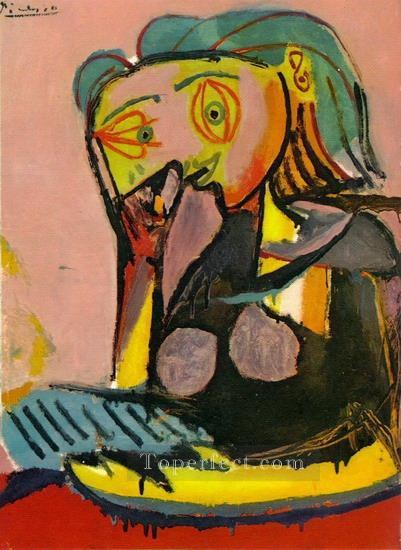傾く女性 3 1938 キュビスト パブロ・ピカソ油絵
